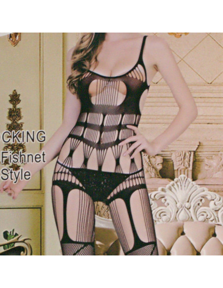 BIELIZNA EROTYCZNA BODY  SEKSOWNA KOMPLET CZARNY Lolita Accessories