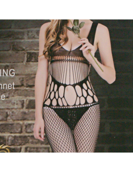 BIELIZNA EROTYCZNA BODY  SEKSOWNA KOMPLET CZARNY Lolita Accessories