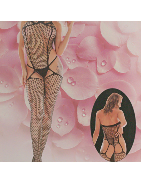 BIELIZNA EROTYCZNA BODY  SEKSOWNA KOMPLET CZARNY Lolita Accessories