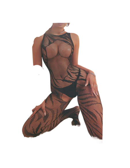 BIELIZNA EROTYCZNA BODY  SEKSOWNA KOMPLET CZARNY Lolita Accessories