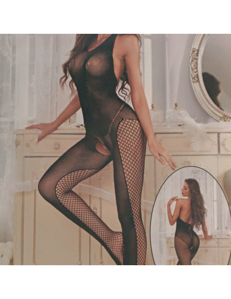 BIELIZNA EROTYCZNA BODY  SEKSOWNA KOMPLET CZARNY Lolita Accessories