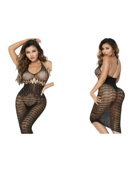 BIELIZNA EROTYCZNA BODY  SEKSOWNA KOMPLET CZARNY Lolita Accessories