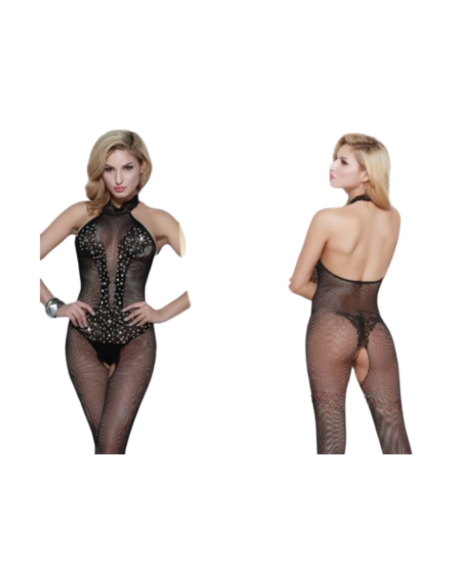 BIELIZNA EROTYCZNA BODY  SEKSOWNA KOMPLET CZARNY Lolita Accessories