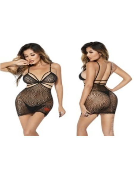 BIELIZNA EROTYCZNA BODY  SEKSOWNA KOMPLET CZARNY Lolita Accessories