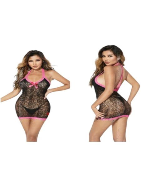 BIELIZNA EROTYCZNA BODY  SEKSOWNA KOMPLET CZARNY Lolita Accessories