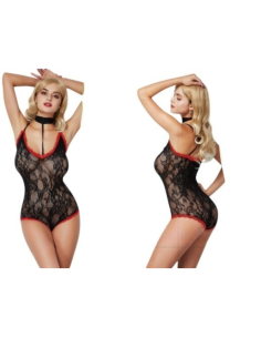 BIELIZNA EROTYCZNA BODY  SEKSOWNA KOMPLET CZARNY Lolita...