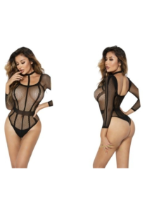 BIELIZNA EROTYCZNA BODY  SEKSOWNA KOMPLET CZARNY Lolita...