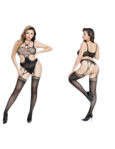 BIELIZNA EROTYCZNA BODY  SEKSOWNA KOMPLET CZARNY Lolita...