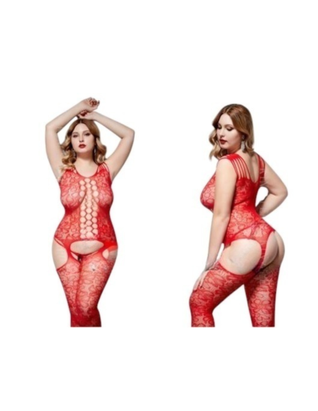 BIELIZNA EROTYCZNA BODY  SEKSOWNA KOMPLET CZERWONY Lolita Accessories