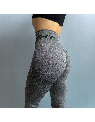 LEGINSY PUSH UP MARSZCZONE LEGGINSY NA SIŁOWNIĘ MODELUJĄCE POŚLADKI ROZM. L