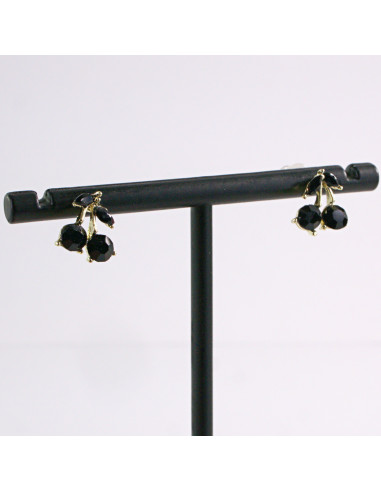 Kolczyki CZARNE WIŚNIE WISIENKI LOLITA...