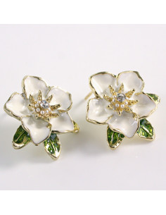 Kolczyki ECRU KWIAT KWIATEK  LOLITA AKCESORIA srebrny...