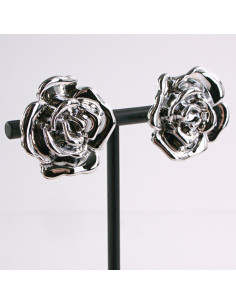 Kolczyki SREBRNY KWIAT RÓŻA LOLITA AKCESORIA srebrny... 2