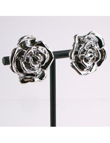 Kolczyki SREBRNY KWIAT RÓŻA LOLITA AKCESORIA...