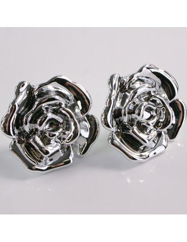 Kolczyki SREBRNY KWIAT RÓŻA LOLITA AKCESORIA...