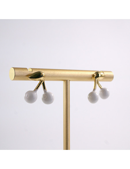 Kolczyki WIŚNIE WISIENKI WIŚNIA STAL CHIRURGICZNA  LOLITA AKCESORIA