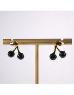 Kolczyki WIŚNIE czarne WISIENKI WIŚNIA STAL CHIRURGICZNA... 2