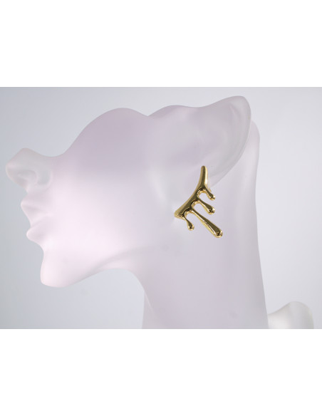 Kolczyki STAL CHIRURGICZNA  "CIEKNĄCE" LAWA  KROPLE LOLITA AKCESORIA