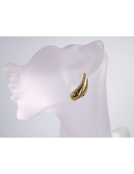 Kolczyki STAL CHIRURGICZNA  "CIEKNĄCE" LAWA  długie KROPLE LOLITA AKCESORIA