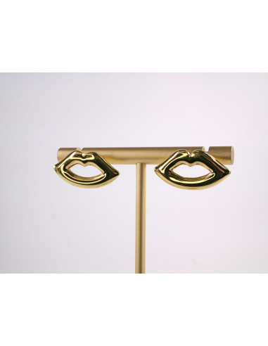 Kolczyki ZŁOTE USTA  STAL CHIRURGICZNA  LOLITA...