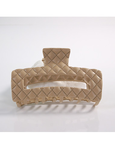 Klamra do Włosów PIKOWANA JASNY BEŻ BEŻOWA...