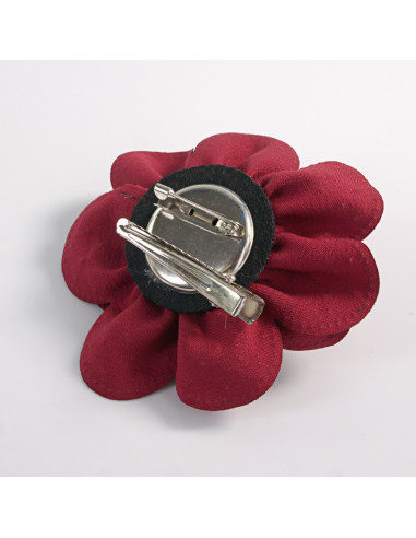 KWIAT Z MATERIAŁU BROSZKA PRZYPINKA PREZENT...