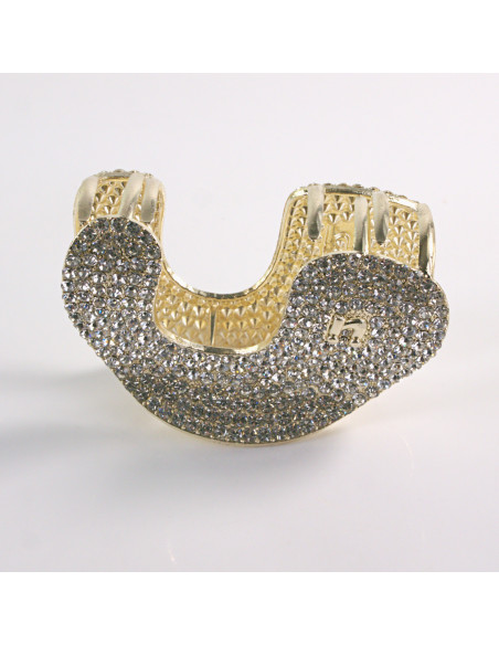 Klamra do Włosów METALOWA z CYRKONIAMI WAVE Lolita Akcesoria ZŁOTY