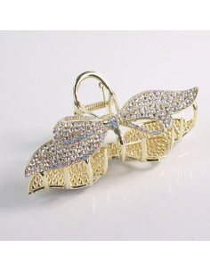 Klamra do Włosów METALOWA z CYRKONIAMI KOKARDA  Lolita... 2