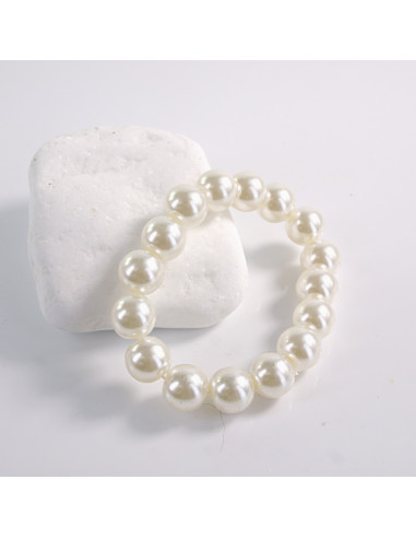 BRANSOLETKA PERŁY PEREŁKI ECRU LOLITA AKCESORIA...