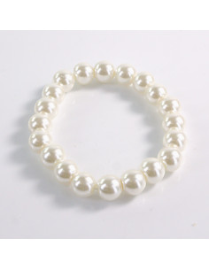 BRANSOLETKA PERŁY PEREŁKI ECRU LOLITA AKCESORIA PERŁA 1 cm