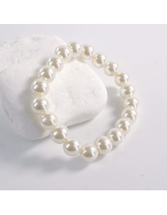 BRANSOLETKA PERŁY PEREŁKI ECRU LOLITA AKCESORIA PERŁA 1 cm 2