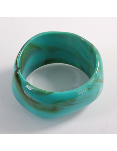BRANSOLETKA BANGLE  AKRYL turkusowy LOLITA...