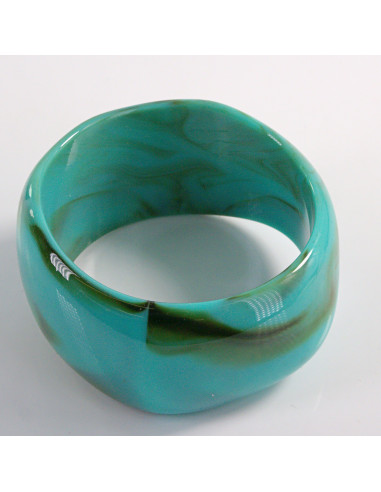 BRANSOLETKA BANGLE  AKRYL turkusowy LOLITA...