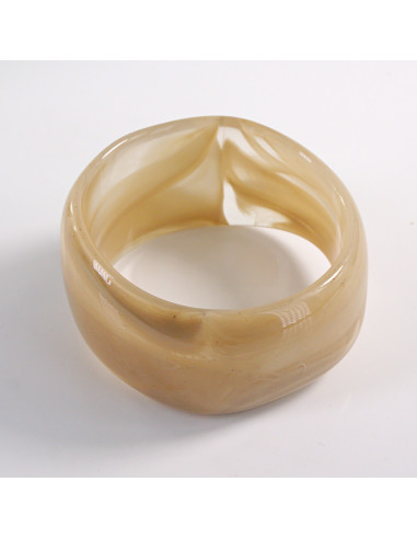 BRANSOLETKA BANGLE  AKRYL  BEŻOWY LOLITA AKCESORIA