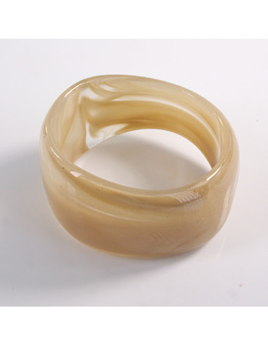 BRANSOLETKA BANGLE  AKRYL  BEŻOWY LOLITA AKCESORIA