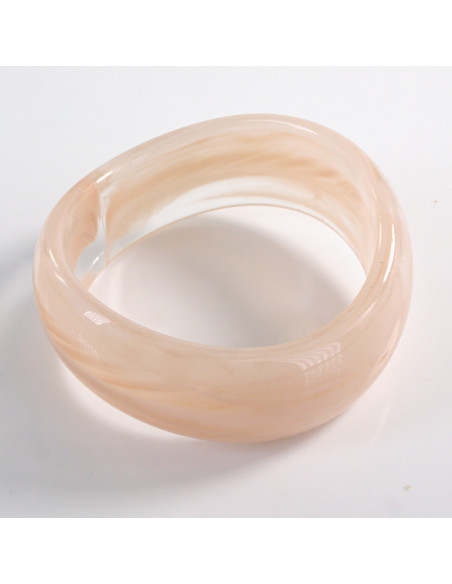 BRANSOLETKA BANGLE  AKRYL  BLADY RÓŻOWY LOLITA AKCESORIA