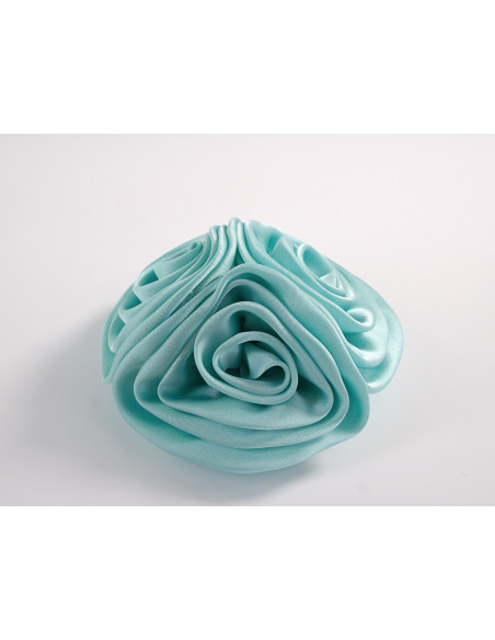 KWIAT Z MATERIAŁU BROSZKA PRZYPINKA LOLITA AKCESORIA POTRÓJNA RÓŻA 11 cm