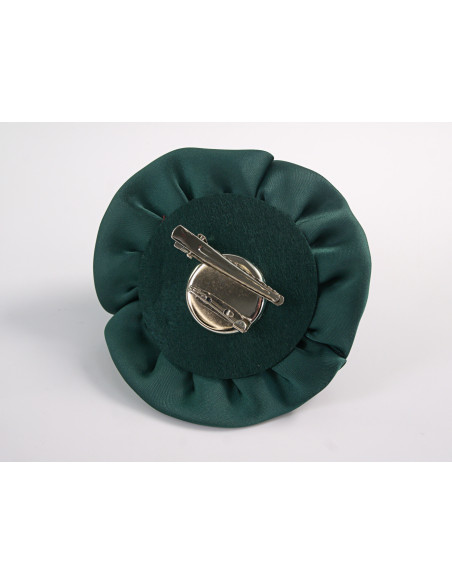 KWIAT Z MATERIAŁU BROSZKA PRZYPINKA LOLITA AKCESORIA POTRÓJNA RÓŻA 11 cm