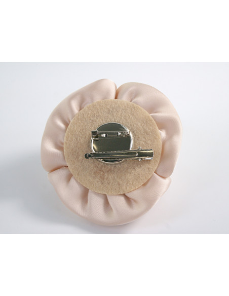 KWIAT Z MATERIAŁU BROSZKA PRZYPINKA LOLITA AKCESORIA POTRÓJNA RÓŻA 11 cm