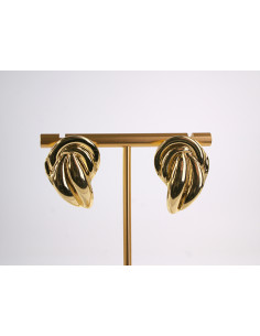 Kolczyki ZŁOTY ZAWIJAS  STAL CHIRURGICZNA  LOLITA AKCESORIA