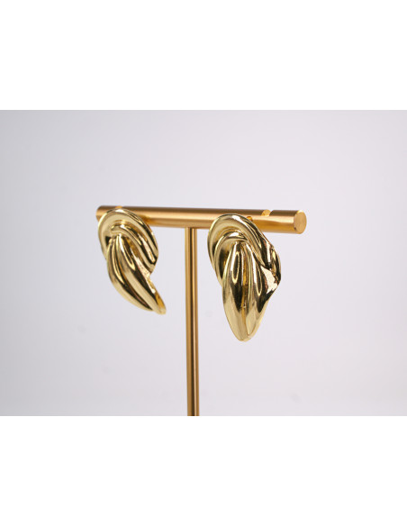 Kolczyki ZŁOTY ZAWIJAS  STAL CHIRURGICZNA  LOLITA AKCESORIA