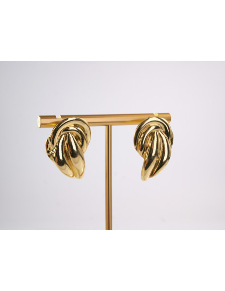 Kolczyki ZŁOTY ZAWIJAS  STAL CHIRURGICZNA  LOLITA AKCESORIA