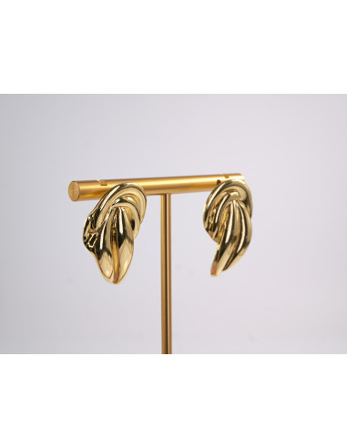 Kolczyki ZŁOTY ZAWIJAS  STAL CHIRURGICZNA...