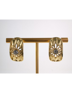 Kolczyki ZŁOTY AŻUROWY ZAWIJAS  STAL CHIRURGICZNA  LOLITA...