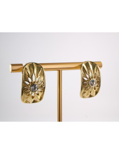 Kolczyki ZŁOTY AŻUROWY ZAWIJAS  STAL CHIRURGICZNA  LOLITA... 2