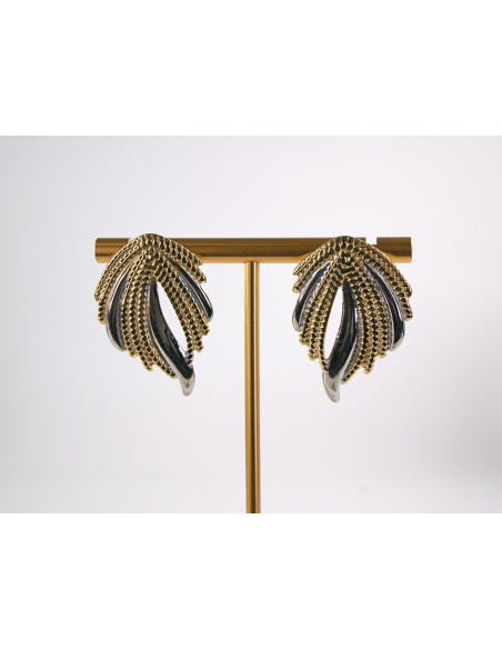 Kolczyki NIEREGULARNE WACHLARZE STAL CHIRURGICZNA  LOLITA AKCESORIA