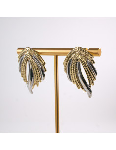 Kolczyki NIEREGULARNE WACHLARZE STAL CHIRURGICZNA  LOLITA... 2