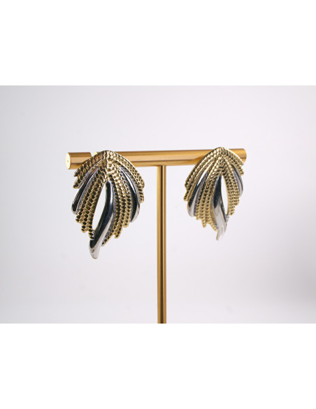 Kolczyki NIEREGULARNE WACHLARZE STAL CHIRURGICZNA  LOLITA AKCESORIA