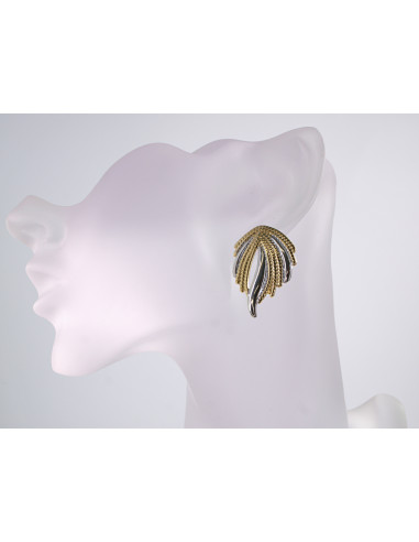 Kolczyki NIEREGULARNE WACHLARZE STAL...