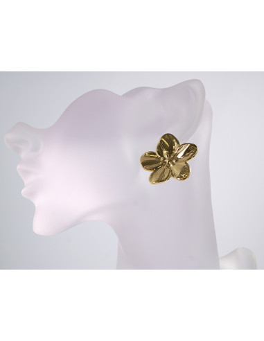 Kolczyki ZŁOTE KWIATY KWIATKI STAL CHIRURGICZNA...